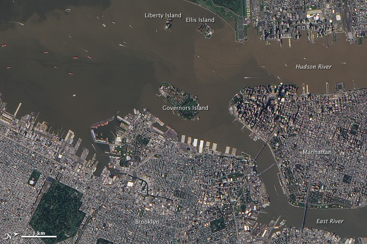 Sediment Plumes in the Hudson River - related image preview