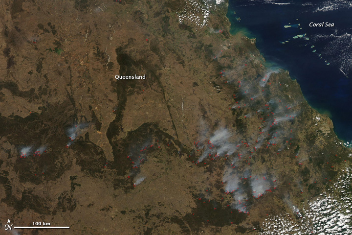 Fires in Queensland, Australia