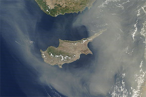 Dust over the Eastern Mediterranean Sea