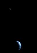 Crescent-shaped Earth and Moon - selected child image