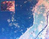 Space Radar Image of Giza Egypt - with enlargement - selected child image