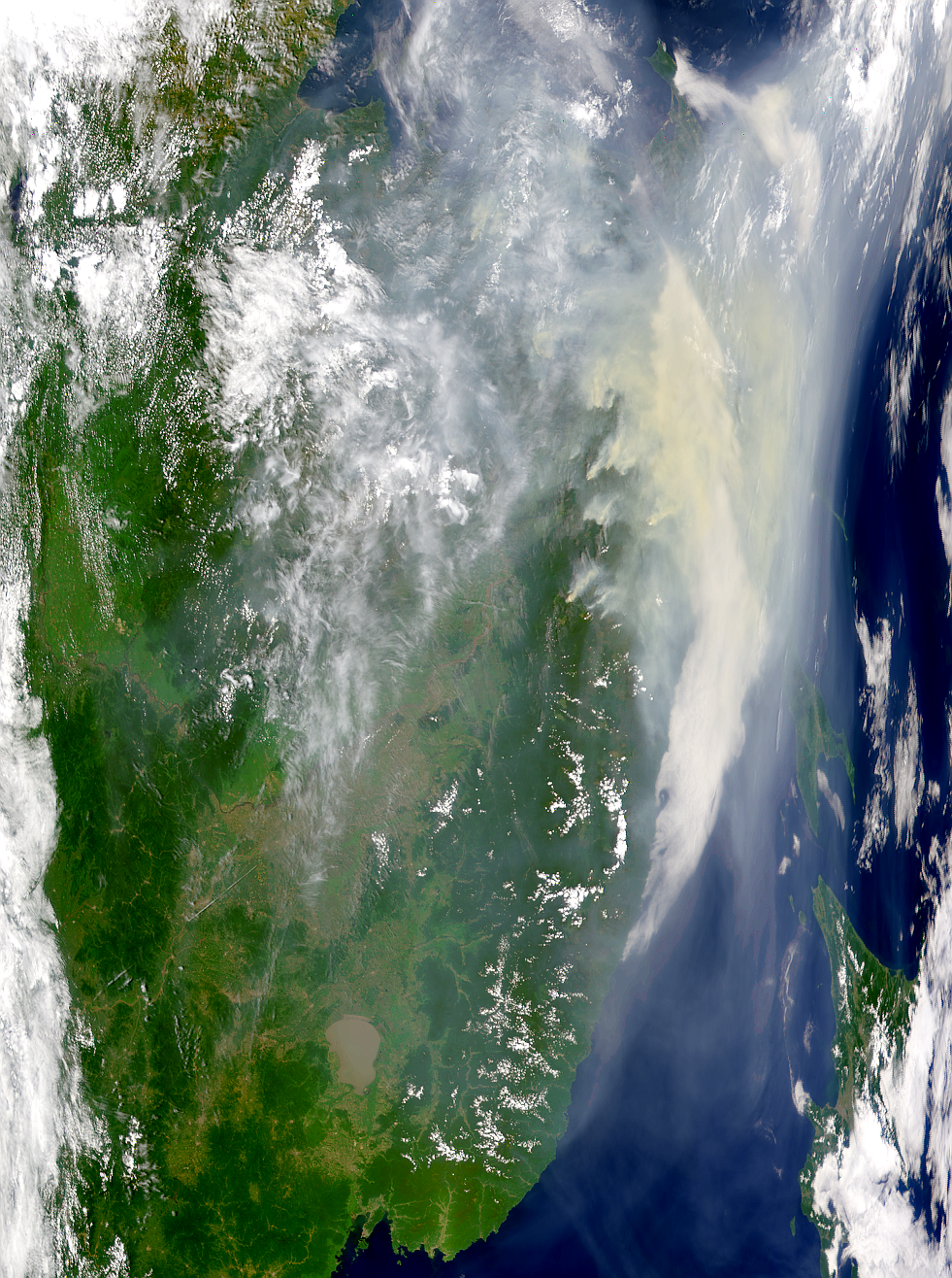 Russian Smoke Over Seas of Okhotsk and Japan - related image preview