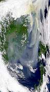 Russian Smoke Over Seas of Okhotsk and Japan - selected image