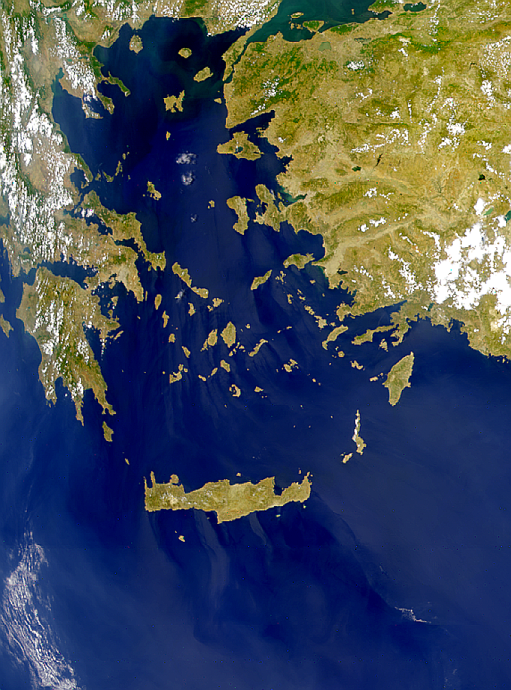 Haze or Sunglint Over the Aegean Sea - related image preview