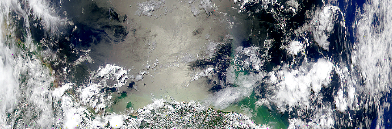 Sunglint North of Suriname - related image preview
