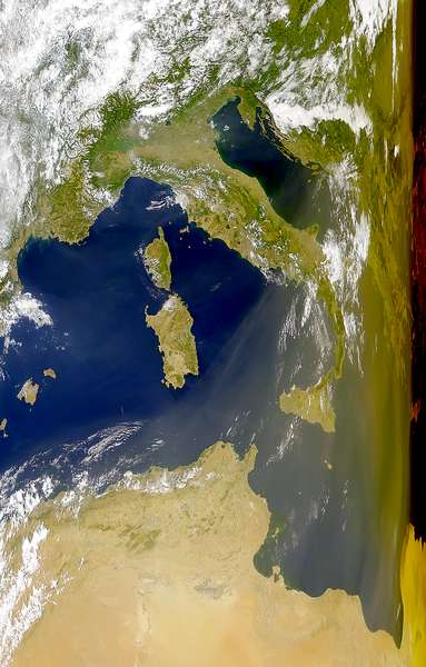 Eclipse Shadow Over Mediterranean - related image preview