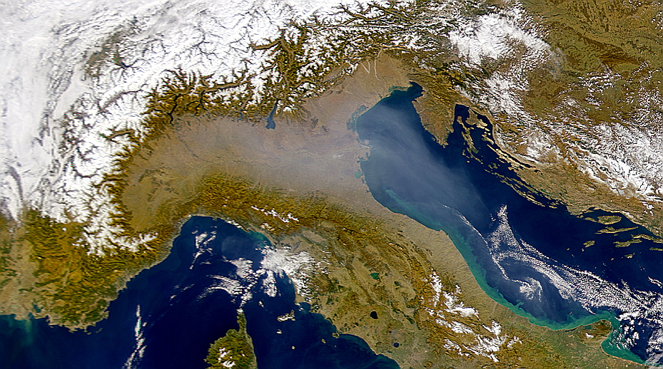 Haze over Northern Italy - related image preview