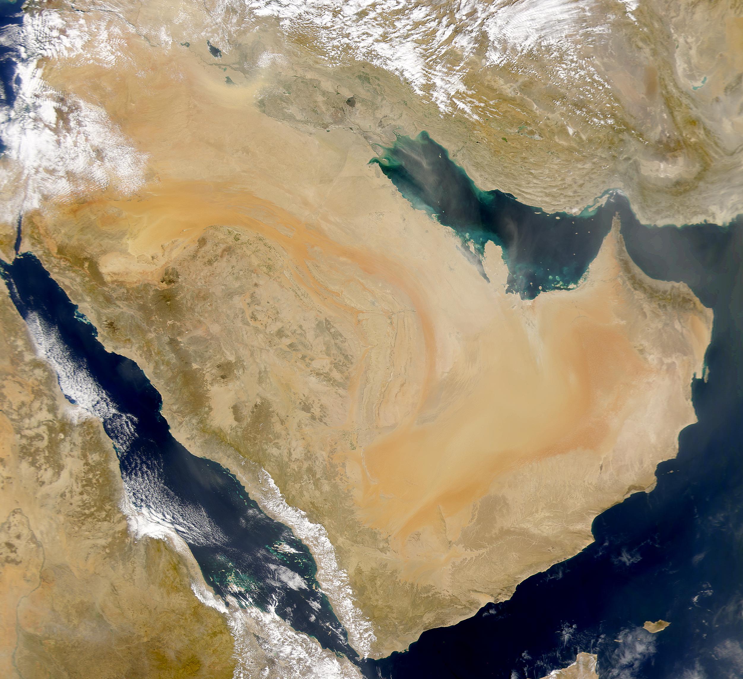Saudi Arabia and Dust Over Persian Gulf - related image preview