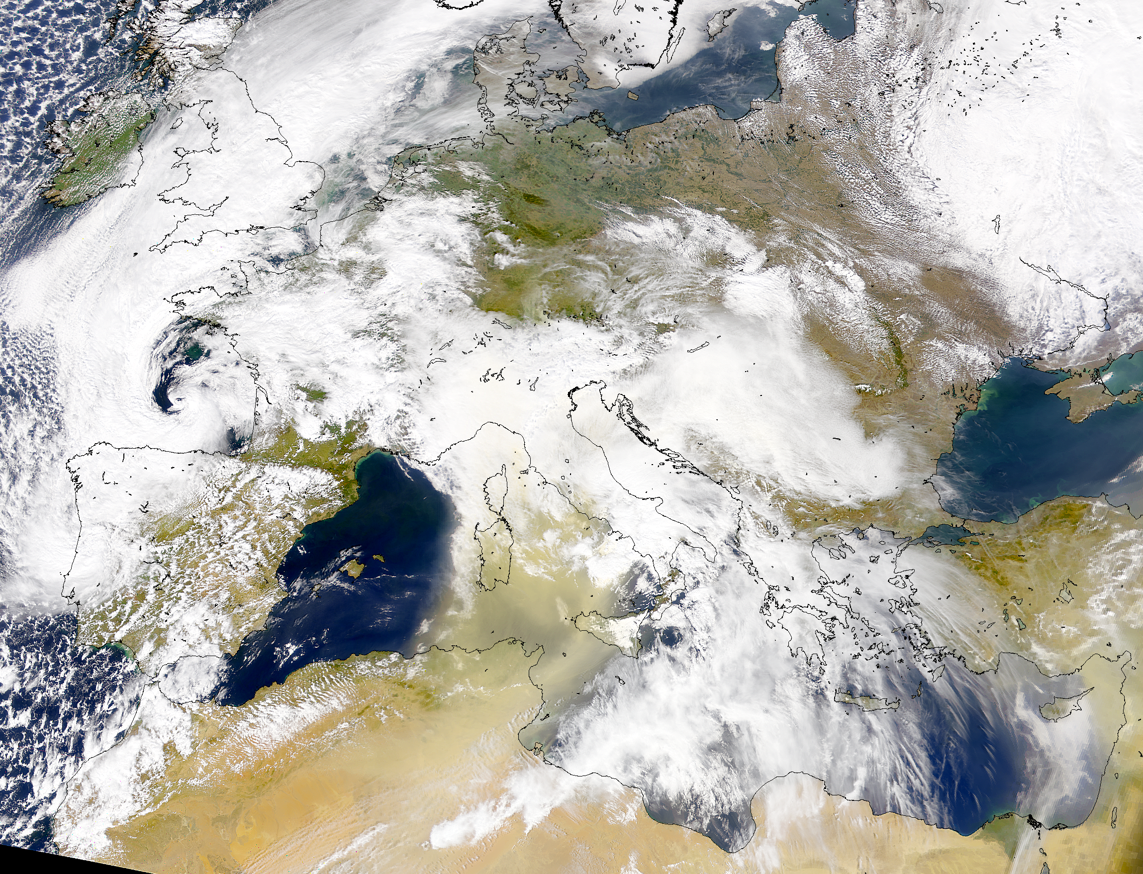 Dust Over the Mediterranean - related image preview