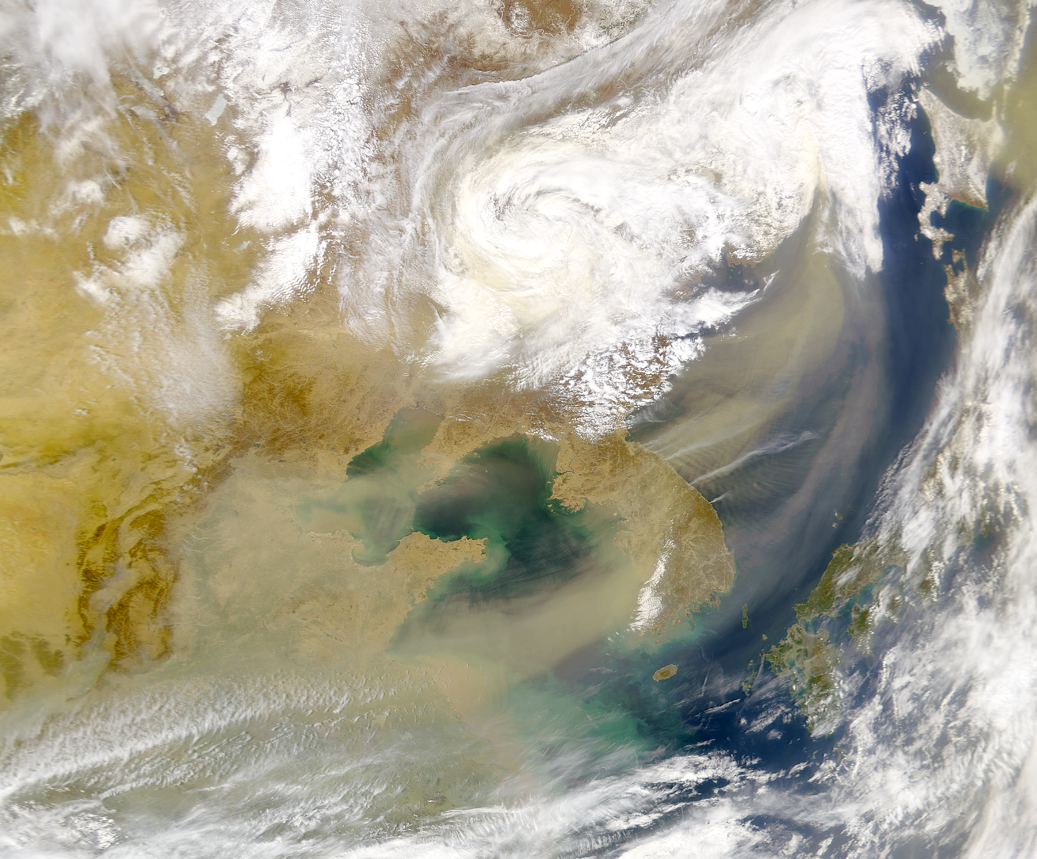 China Dust Storm and Korea Fires - related image preview