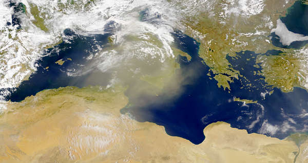 Dust Cloud Over Central Mediterranean - related image preview