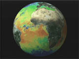 MODIS Global Sea Surface Temperature - selected image