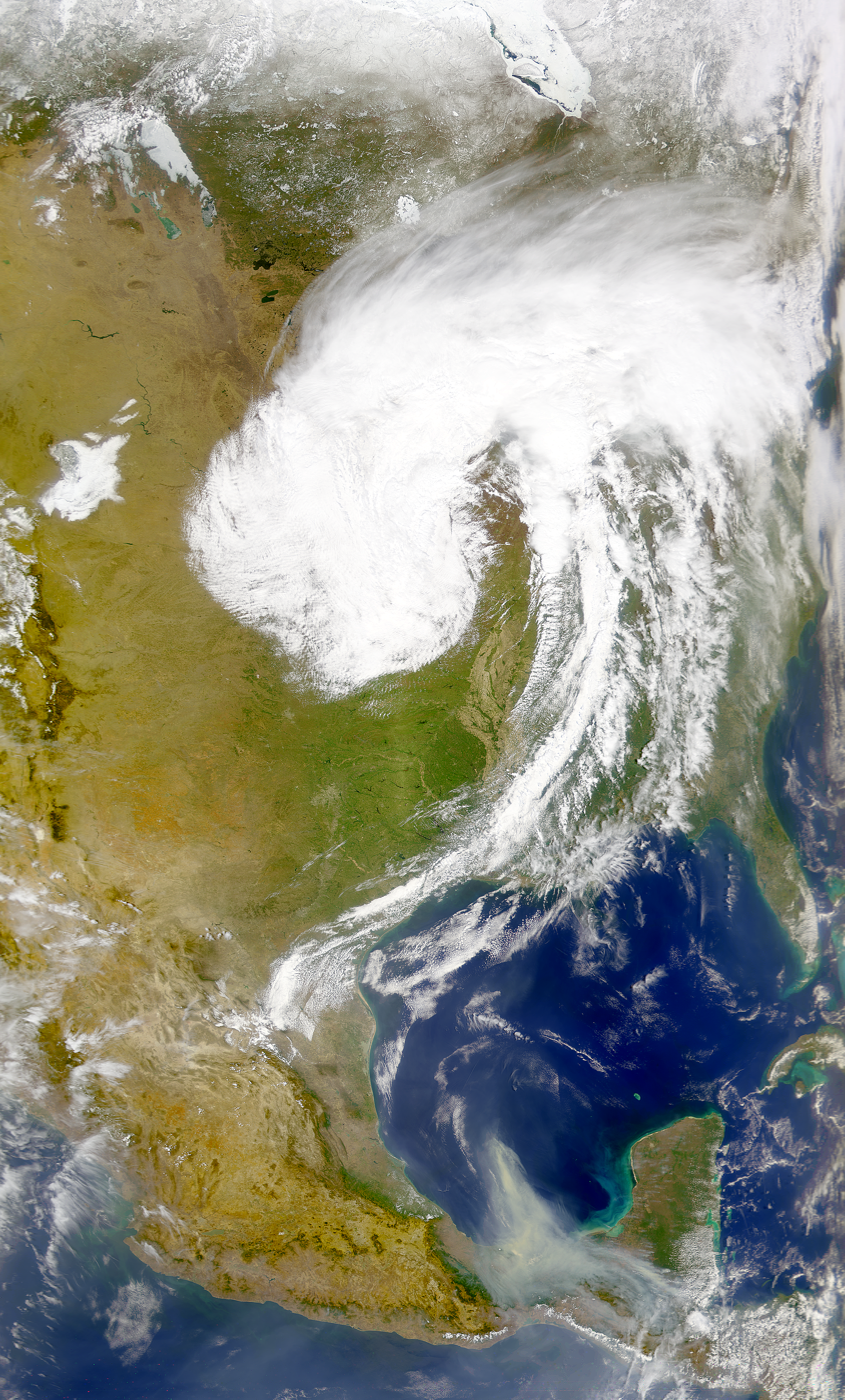Midwest Storm System and Central American Smoke - related image preview