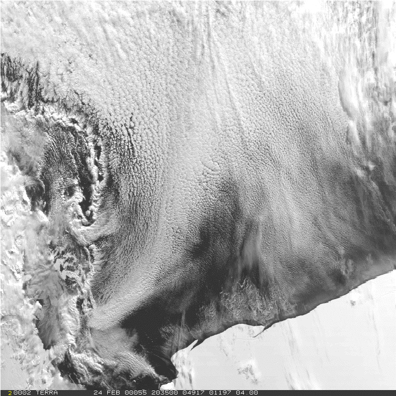 Clouds and the Ross Ice Shelf - related image preview