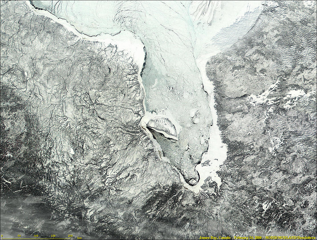 James Bay, Canada from MODIS - related image preview