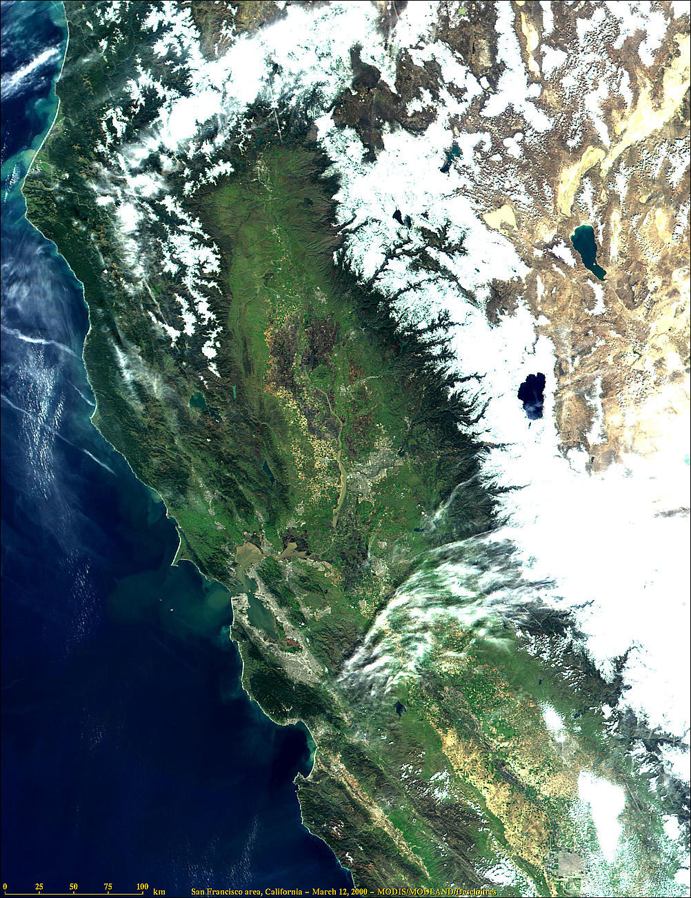 Northern California from MODIS - related image preview
