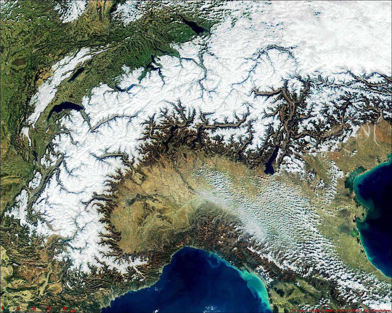 The Alps from MODIS - related image preview