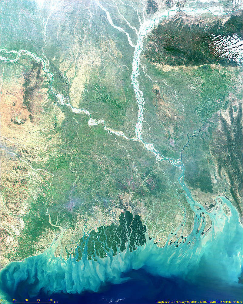 Bangladesh from MODIS - related image preview