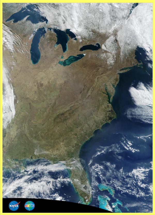 MODIS East Coast Poster - related image preview