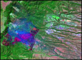 Los Alamos Fires From Landsat 7 - selected child image