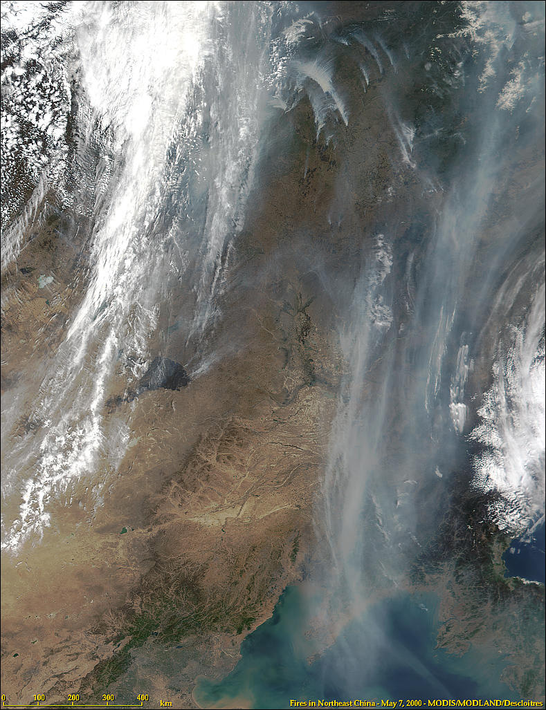 Fires in Northeast China from MODIS - related image preview