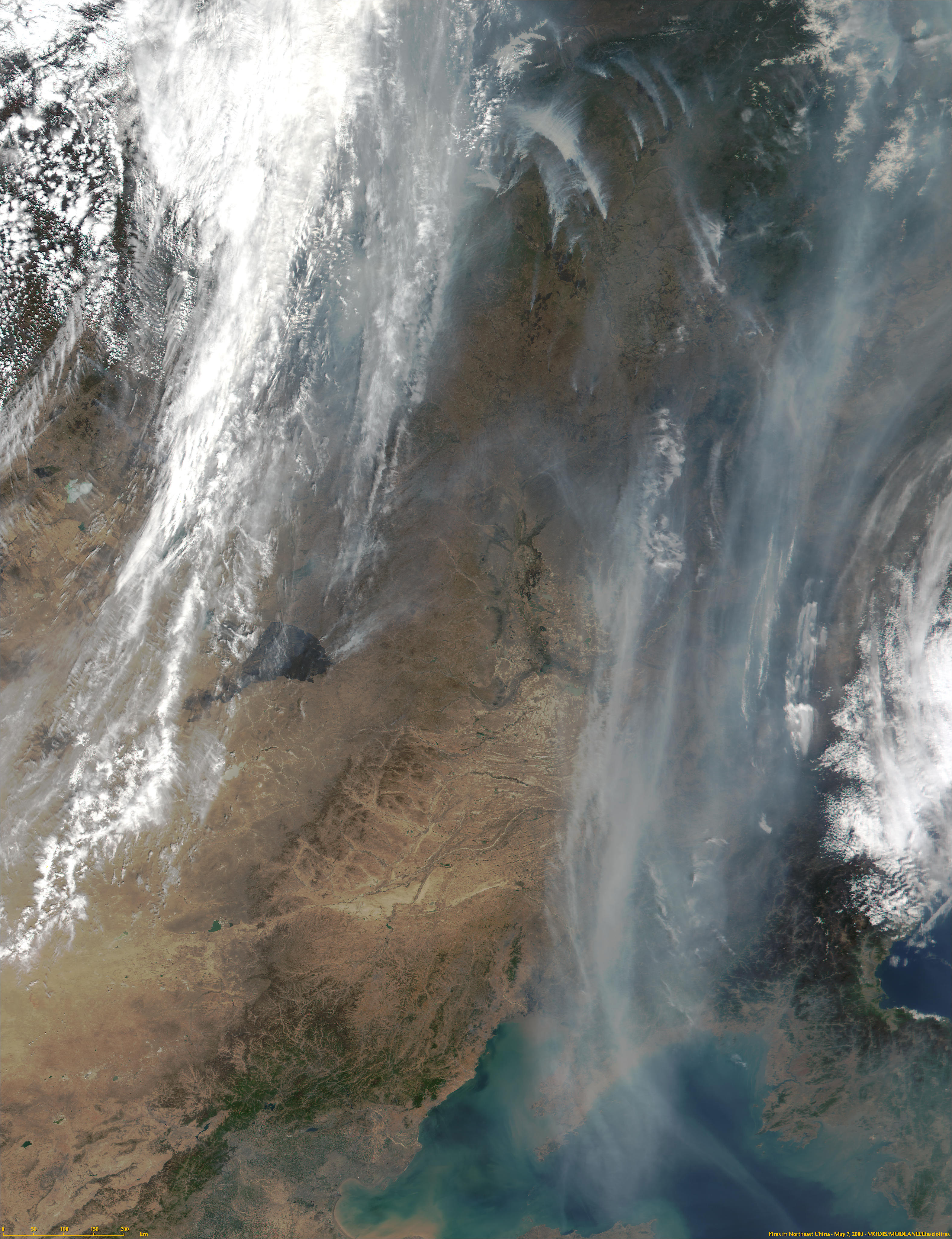 Fires in Northeast China from MODIS - related image preview