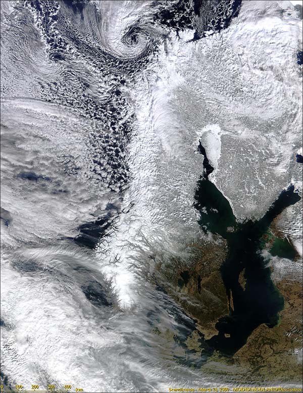 Scandinavia from MODIS - related image preview