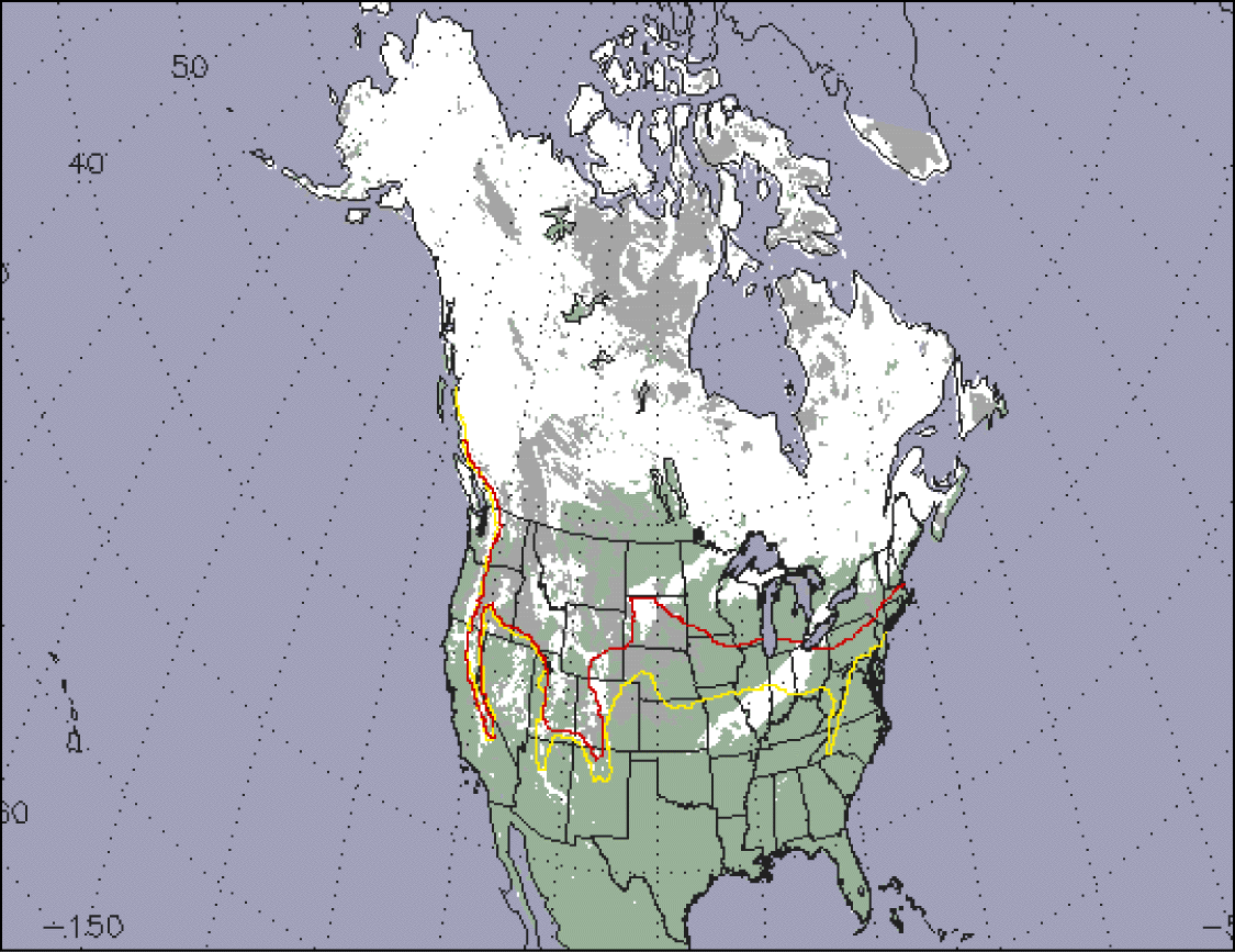 Below-Average Snow Cover over North America - related image preview