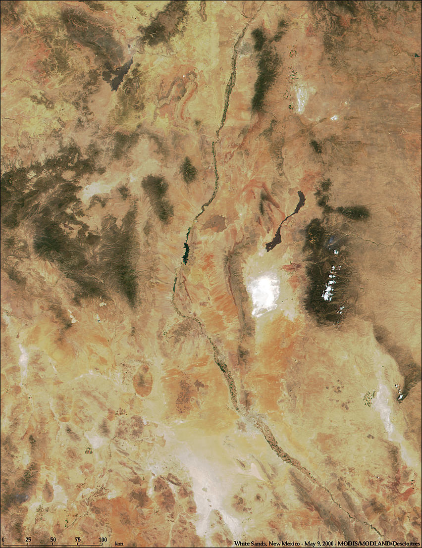 White Sands, New Mexico from MODIS - related image preview