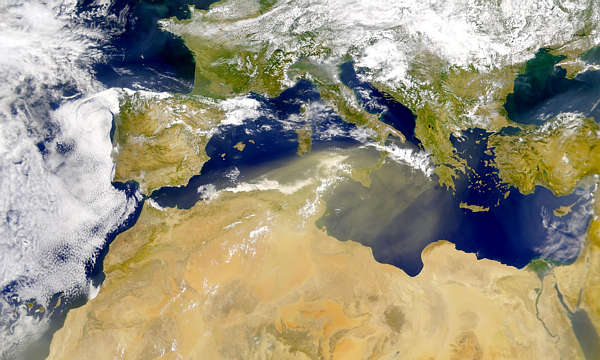 Dust Blowing Over the Mediterranean - related image preview
