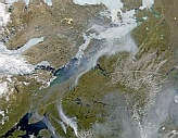 Smoke in Nunavut, Northwest Territories - selected image