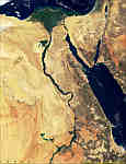 Egypt, Nile Delta and Sinai from MODIS - selected image
