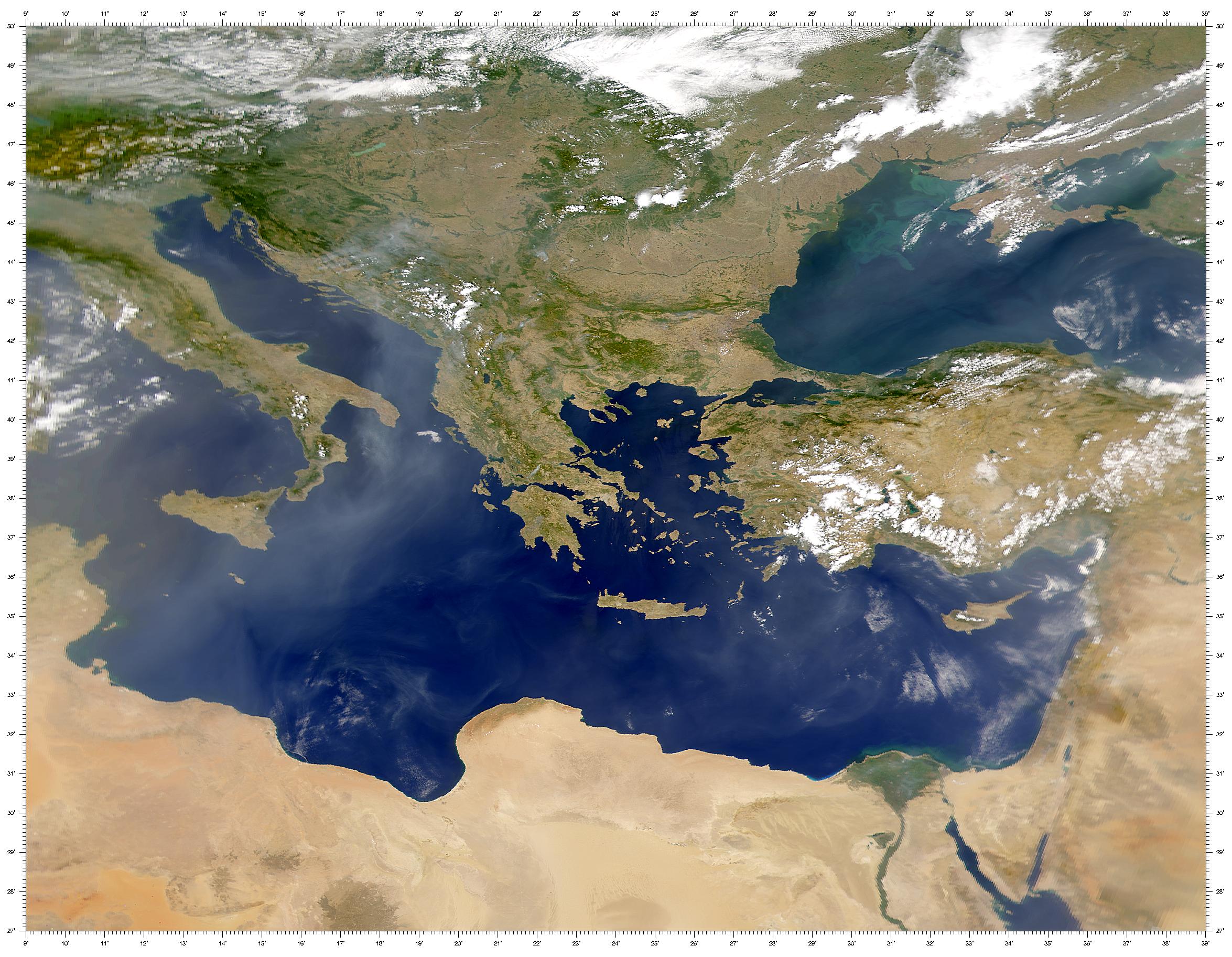 Smoke and Dust Over Eastern Mediterranean - related image preview