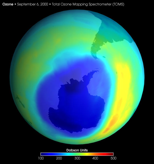 Largest-ever Ozone Hole over Antarctica - related image preview