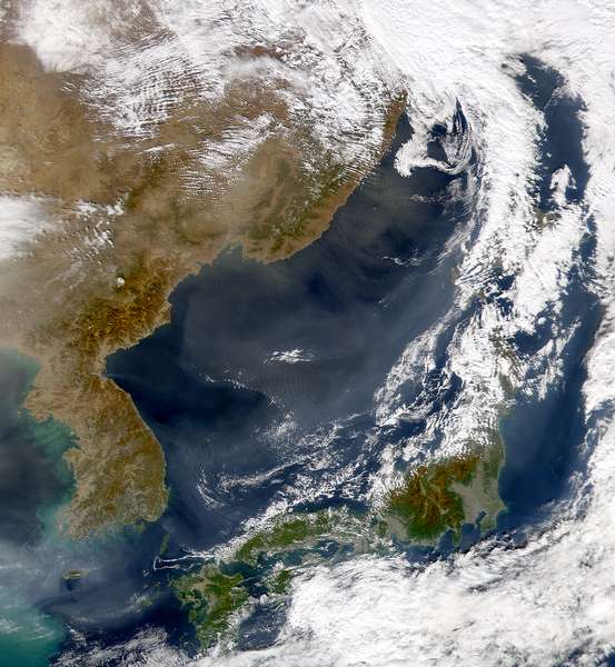 SeaWiFS: Haze Over Sea of Japan