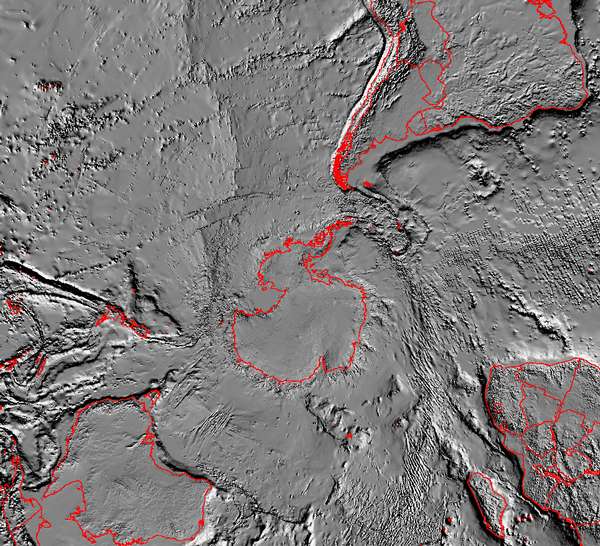 Tectonic Map of South Pole - related image preview
