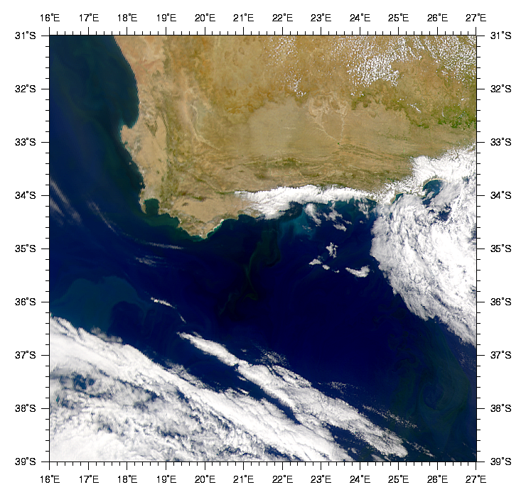 SeaWiFS: Blooms off South Africa - related image preview