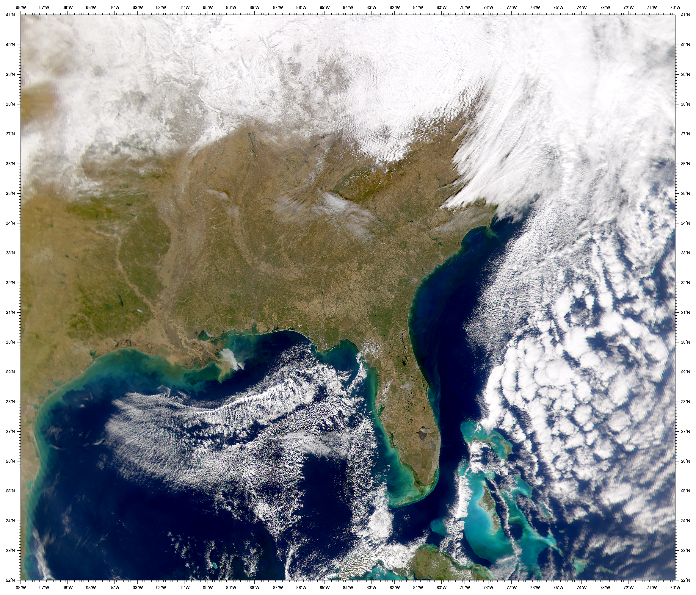 SeaWiFS: Southeastern U.S. - related image preview
