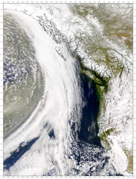 SeaWiFS: Dust Closes on Pacific Northwest - related image preview