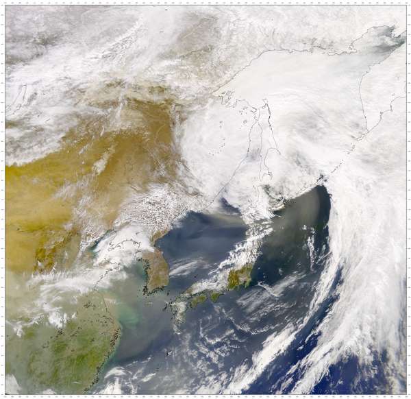SeaWiFS: Asian Dust Continues - related image preview