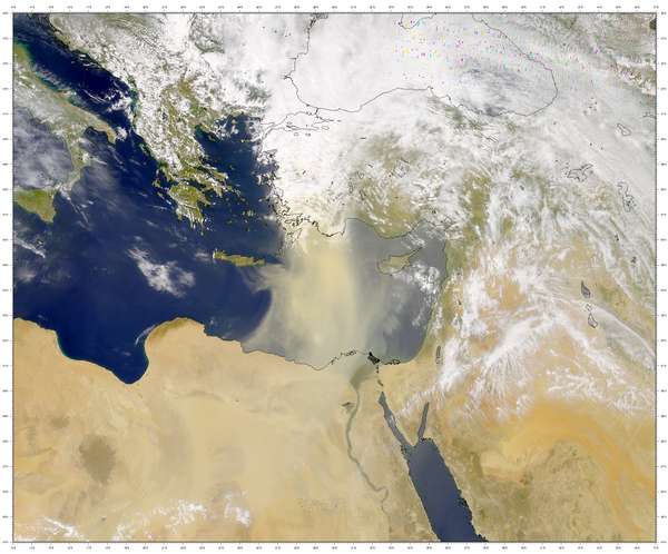 Saharan Dust over the Mediterranean - related image preview