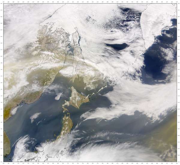 SeaWiFS: Sakhalin Dust in Asia - related image preview
