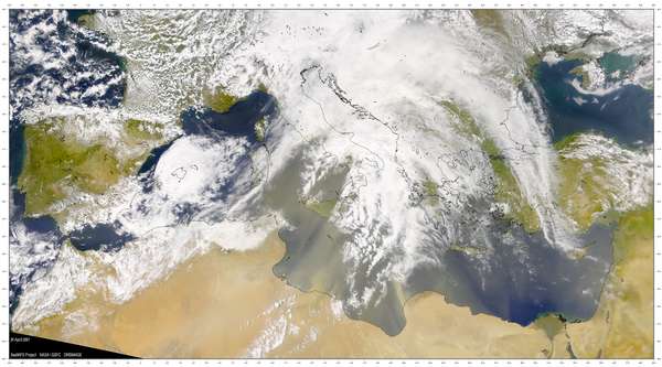 SeaWiFS: Dust in the Mediterranean - related image preview