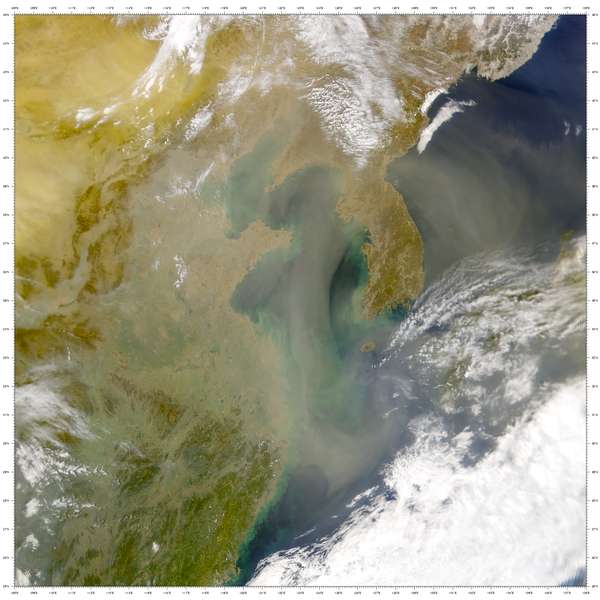 SeaWiFS: China Dust Lingers - related image preview