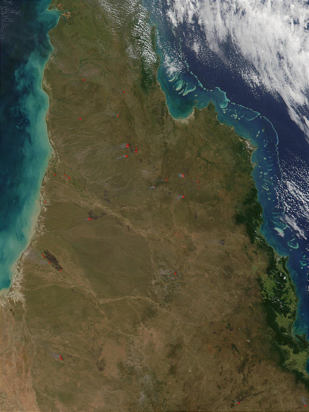 Fires in Cape York Peninsula, Queensland, Australia - related image preview
