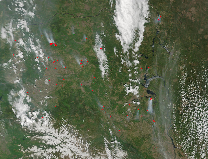 Fires in the Krasnoyarsk and Irkutsk regions, Russia - related image preview
