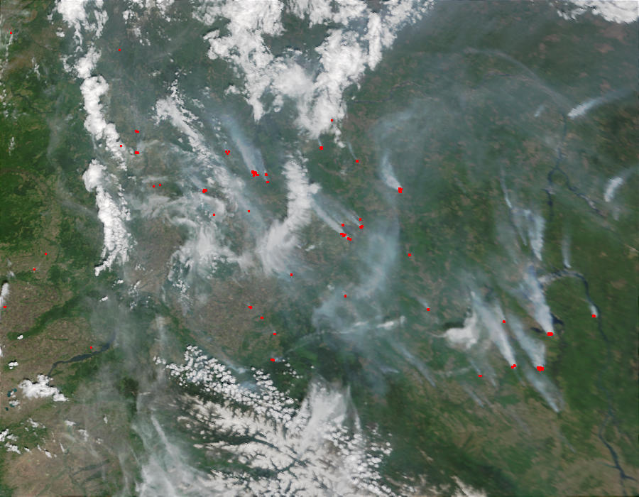 Fires in Krasnoyarsk region, Russia - related image preview