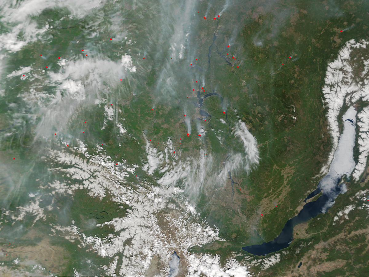 Fires near Lake Baikal, Russia - related image preview