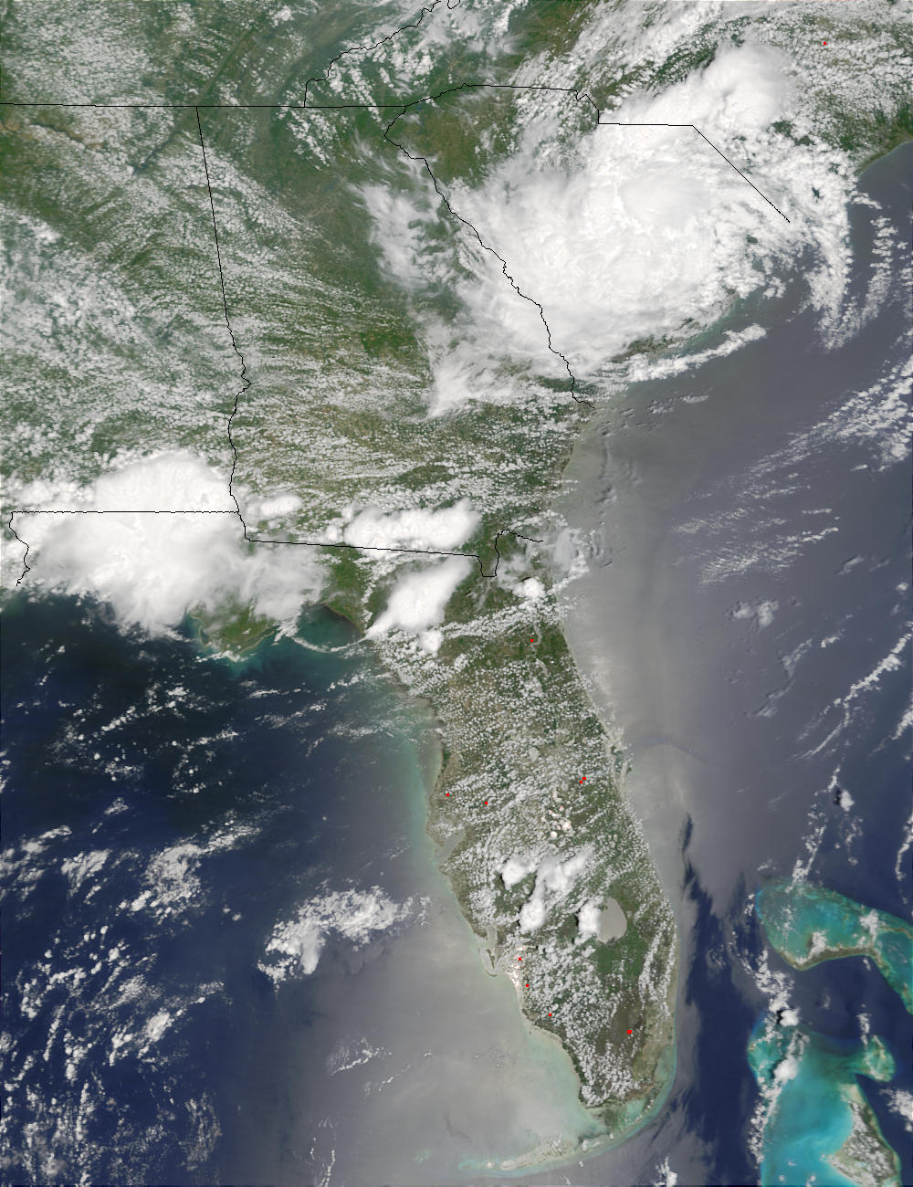 Remnants of Tropical Storm Allison over Southeast United States - related image preview