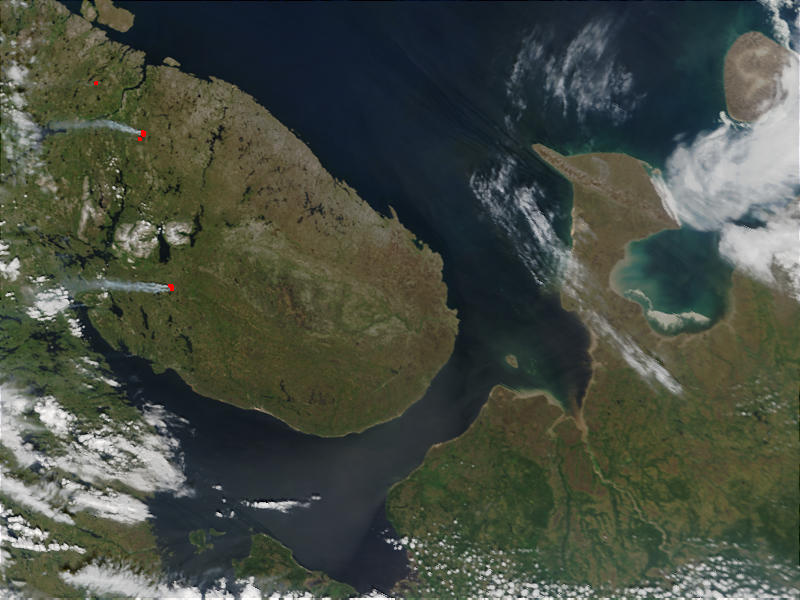 Fires near the White Sea, Russia - related image preview